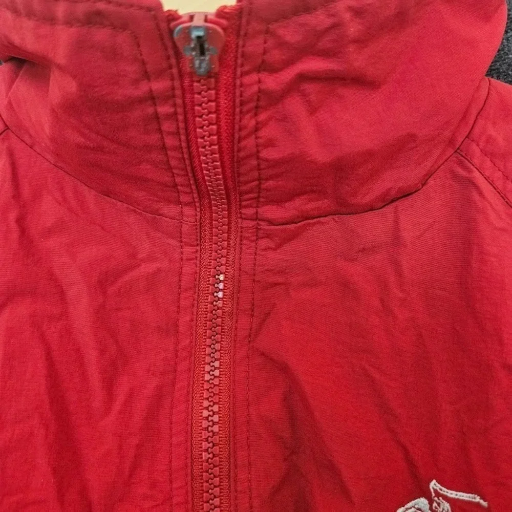 Marines Corps Lined Full Zip Hooded Windbreaker Water Resistant Jacket Size XL